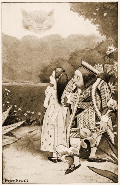 "لا تنظر إلي هكذا" ، رسم توضيحي لمغامرات لويس كارول "أليس" في بلاد العجائب ، 1901 بواسطة بيتر نيويل